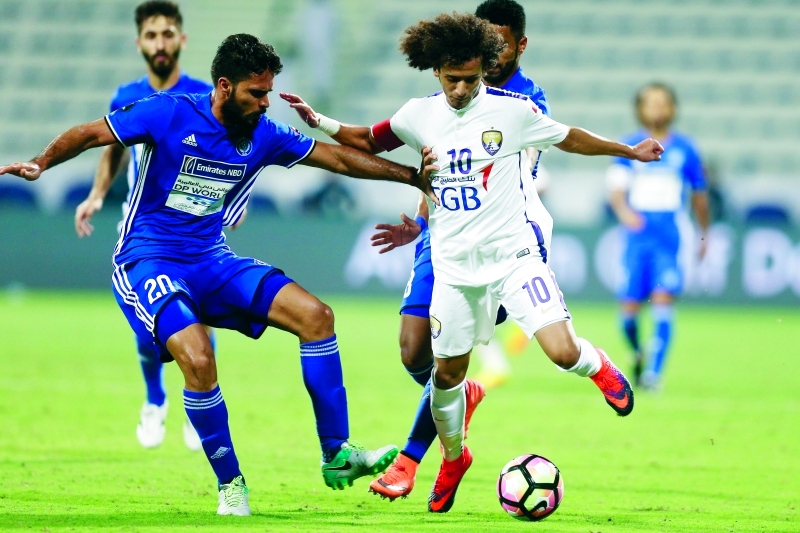 "من لقاء النصر مع العين في دوري الخليج العربي/ البيان"