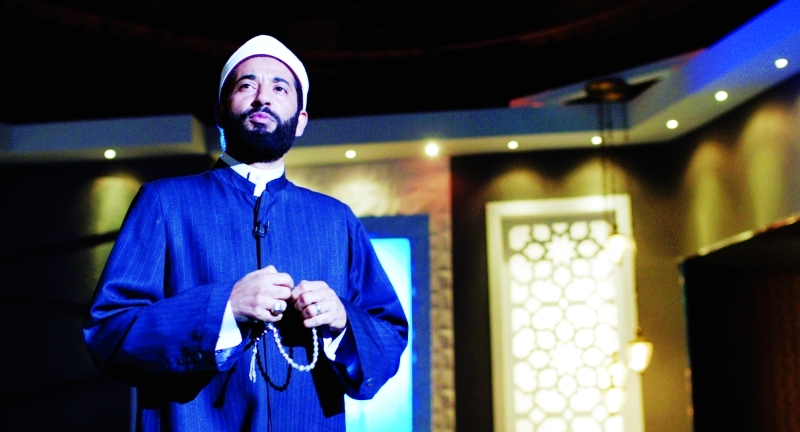 "■ عمرو سعد في أحد مشاهد «مولانا»"
