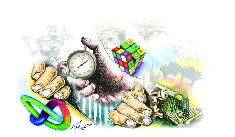 "رسمة سمير عن مابعد الحقائق"