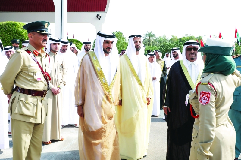 "حمدان بن محمد ومحمد بن سعود وزايد بن مكتوم وضاحي خلفان ومحمد بن فهد"