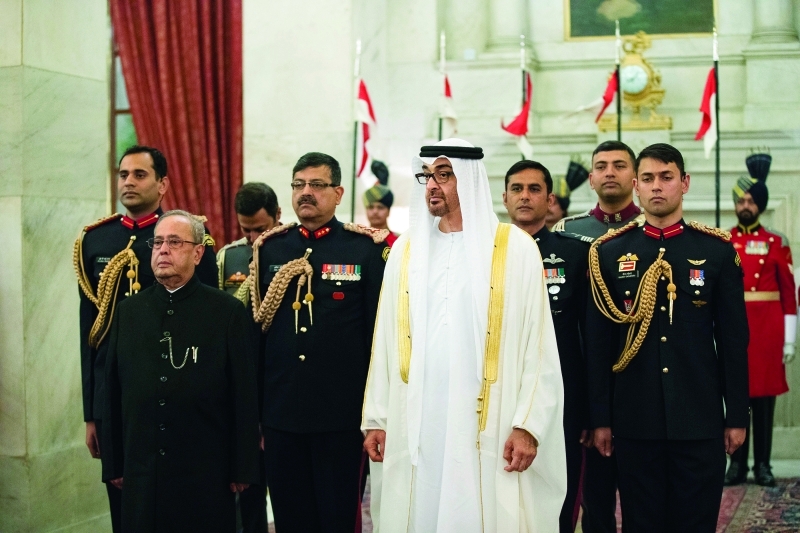 "■ سموه خلال لقائه براناب موخرجي"