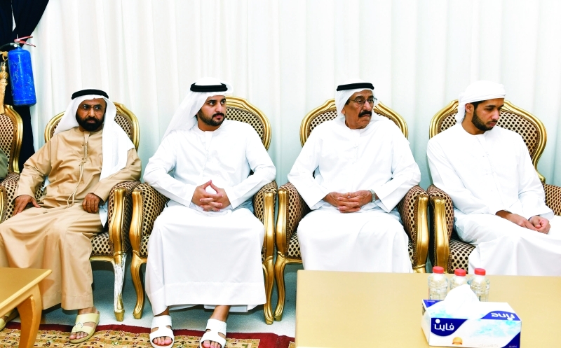 "مكتوم بن محمد ومحمد النابودة وسعيد الرقباني"