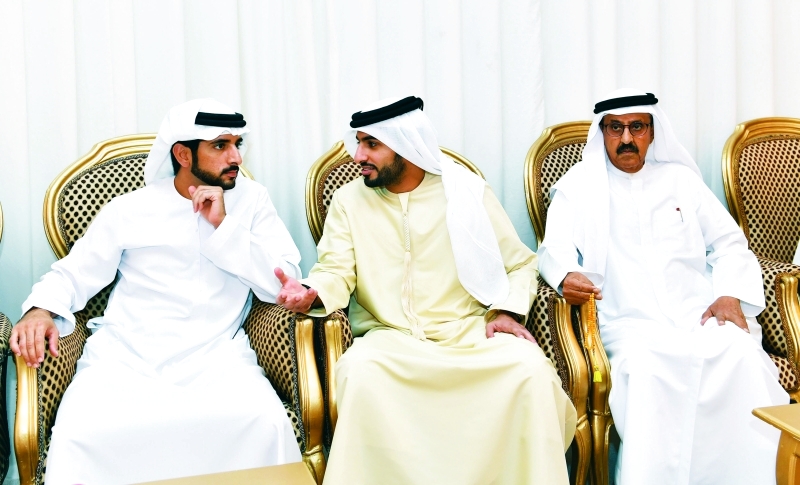 "حمدان بن محمد وراشد النعيمي وسعيد الكندي"