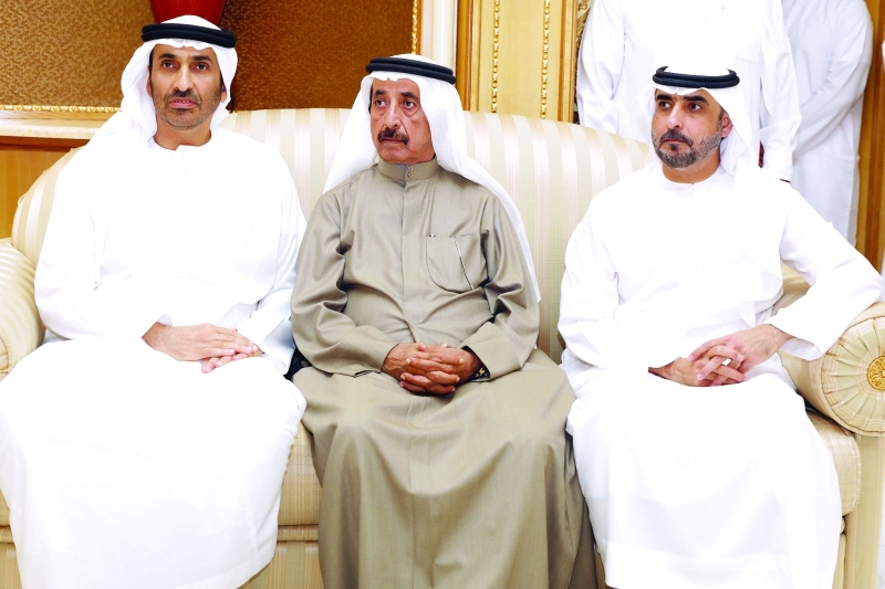 "سعيد بن زايد وحشر بن مكتوم ومحمد بن سعود"