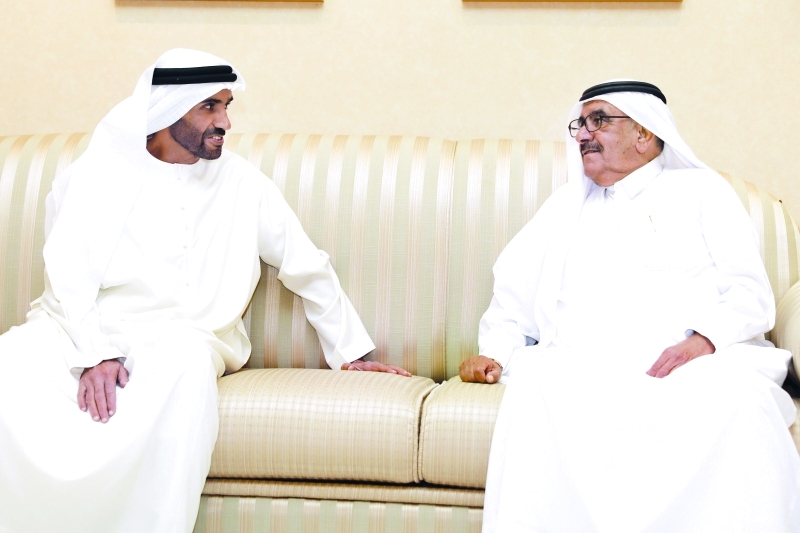 "حمدان بن راشد ونهيان بن زايد"