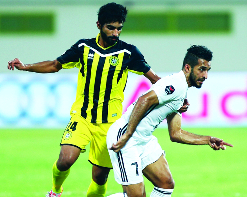 "Kalba FC vs Al jazeera, Playing in Kalba Stadium kalba sharjah, October 21 2016, Photos by Zeeshan Ahmed"