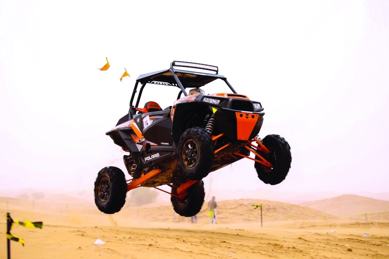 "■ خلال المنافسات النهائية لسباقات الـ «UTV» | البيان"