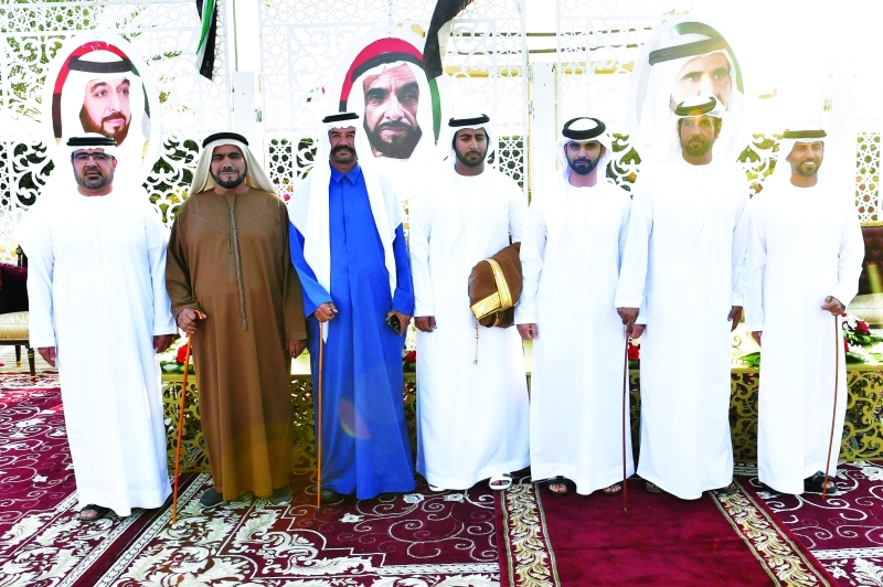 "سموه خلال حضوره أفراح الكعبي"