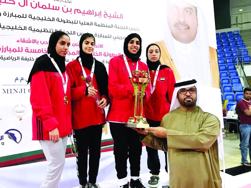 "■ لاعباتنا على منصة التتويج | البيان"