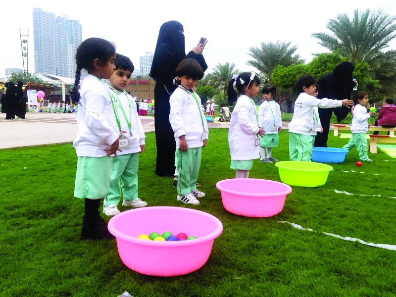 "■ مشاركة الأطفال في اليوم الرياضي الوطني بالشارقة | البيان"