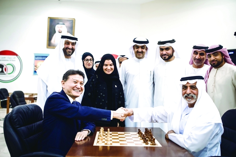 "■ نهيان بن مبارك في لقاء استعراضي مع رئيس الاتحاد الدولي  |  البيان"