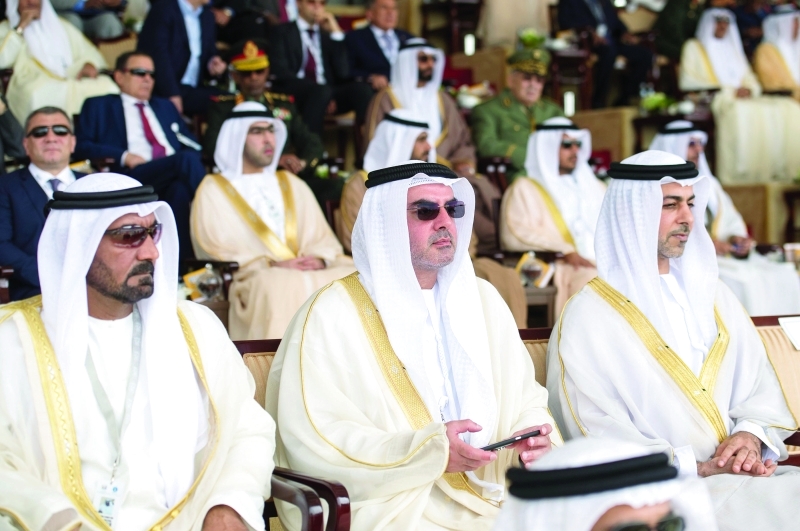 "■ أحمد بن سعيد وعمر بن زايد ومحمد بن خليفة"