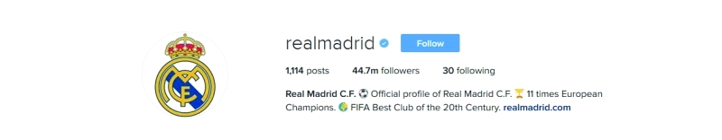 "■ «انستغرام» ريال مدريد"