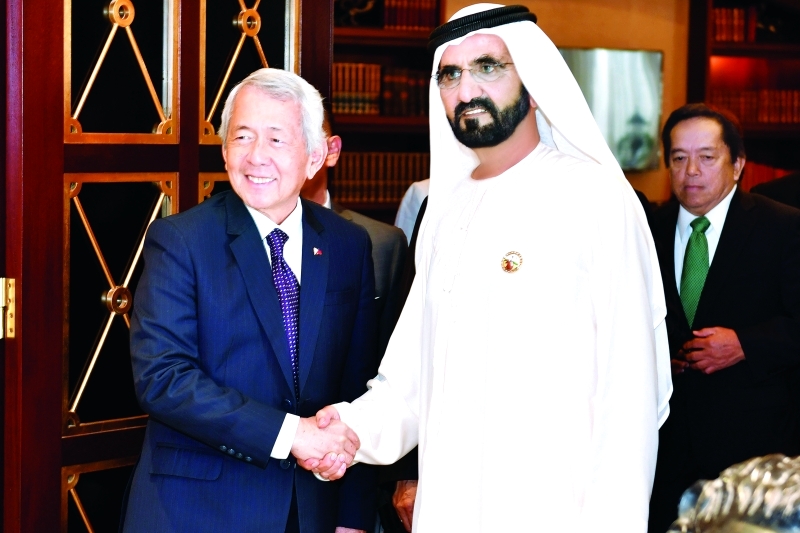 "نائب رئيس الدولة خلال استقبال الضيف"