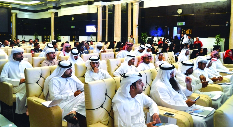"جانب من حضور الجلسة الافتتاحية لمؤتمر الإمارات للتطوع"