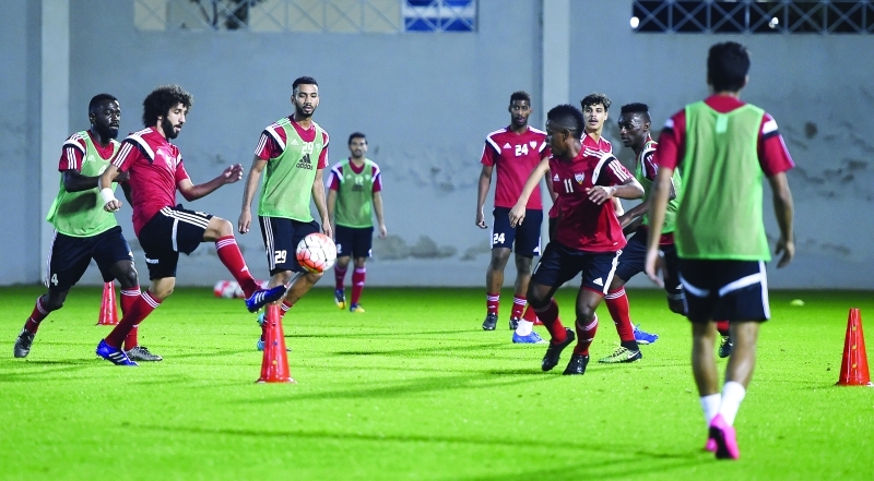 "■ جانب من تدريبات سابقة للمنتخب الأولمبي | البيان"