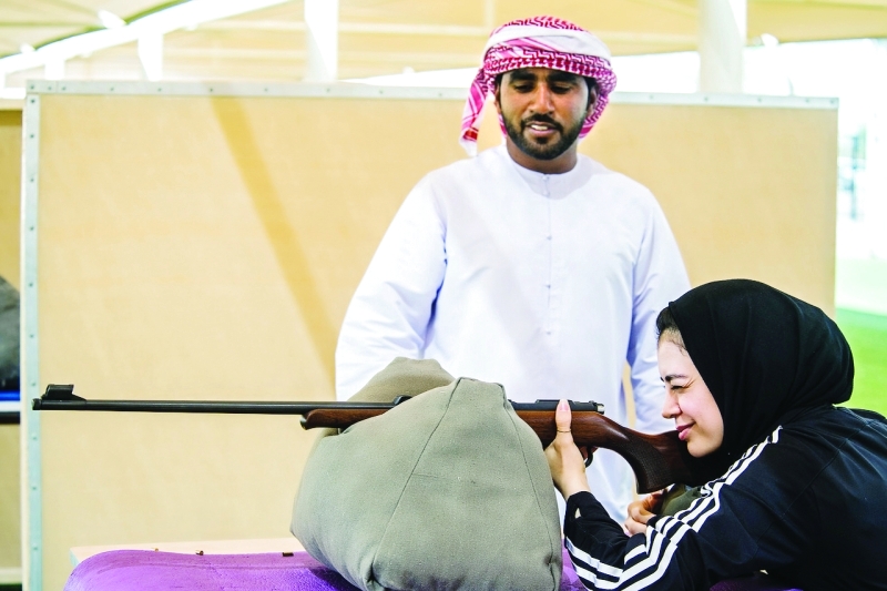 "■ المدرب راشد الكلباني يوجه مريم جاسم"