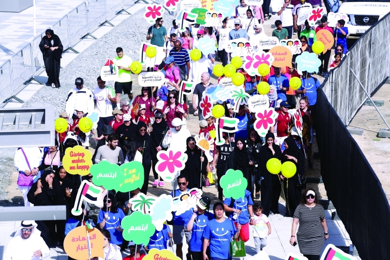 "جانب من احتفالات رحلة السعادة في دبي | تصوير: ناصر بابو"
