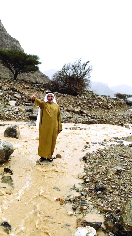 "جريان الأودية في رأس الخيمة"