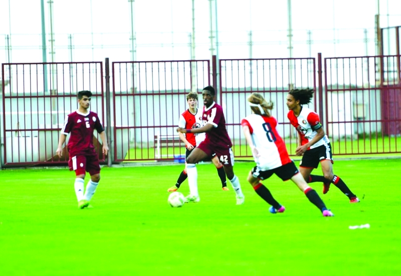 "■ جانب من مباراة الوحدة وفينورد | البيان"