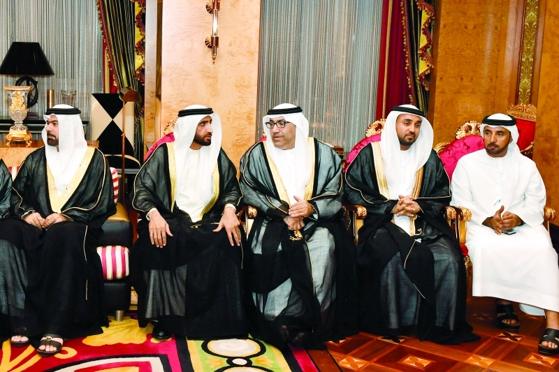 "■ محمد القرقاوي وعبدالرحمن العويس ومحمد الشيباني وخليفة سليمان وسلطان السبوسي"