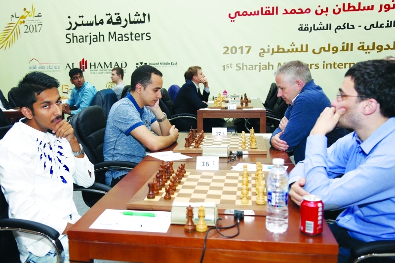 "■ الإثارة مستمرة في «دولية الشارقة للشطرنج» | تصوير موهان"
