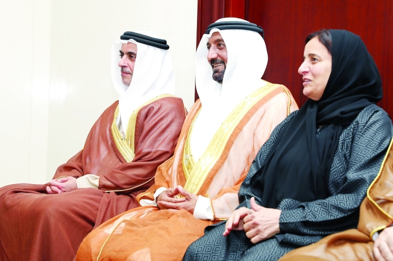 "Ⅶ سيف بن زايد وأحمد بن سعيد ولبنى القاسمي"