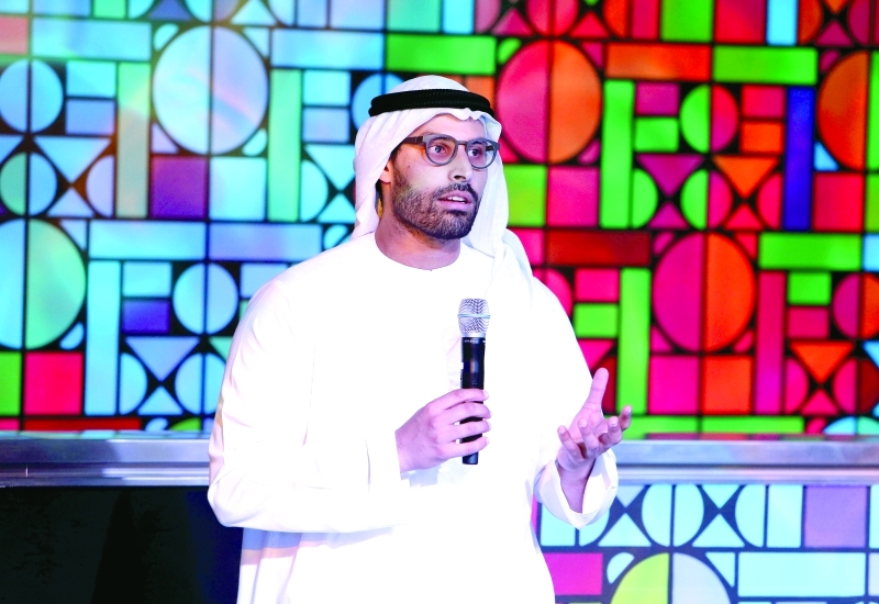 "محمد المبارك يلقي كلمة الختام البيان"