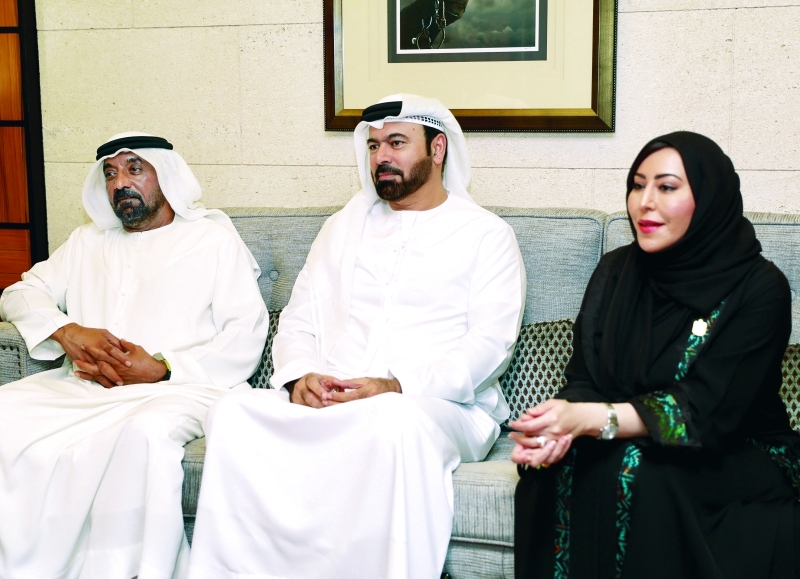 "■  أحمد بن سعيد ومحمد القرقاوي وسفيرة الدولة لدى الدنمارك"