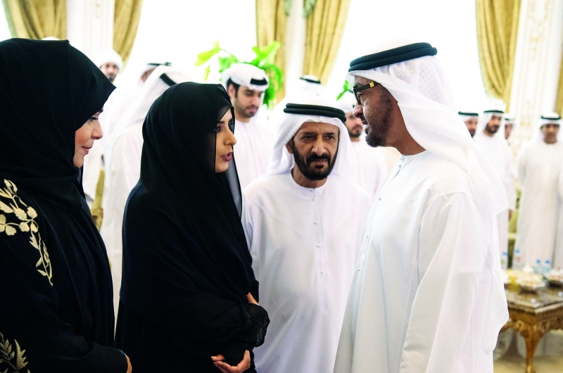"Ⅶ محمد بن زايد متحدثاً إلى مجلس إدارة جمعية التوحد | تصوير: حمد الكعبي"