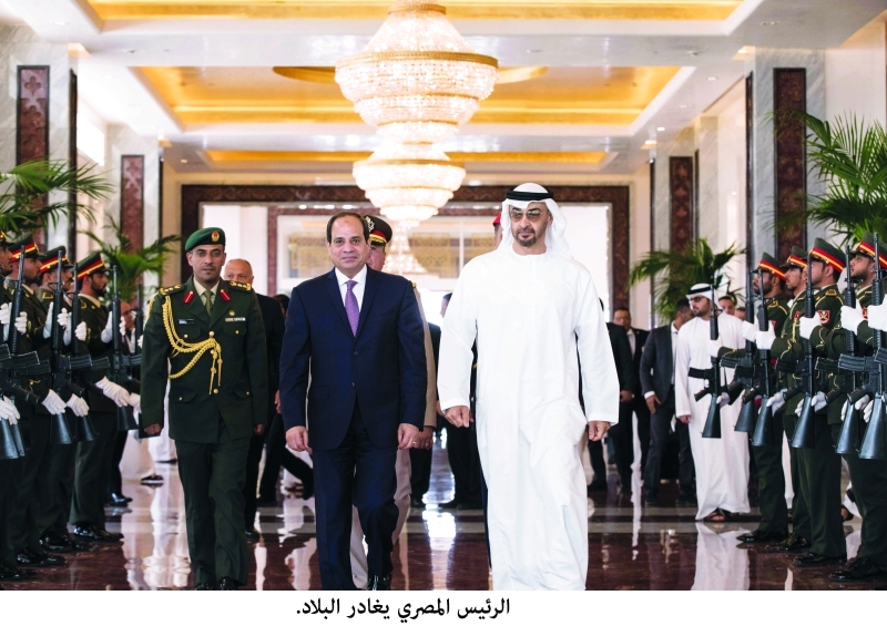 "■ محمد بن زايد و السيسي"