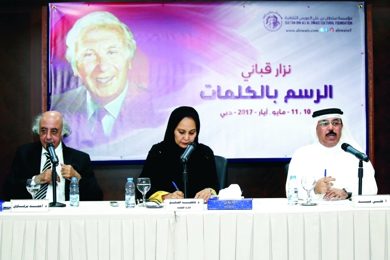 "■ علي عبيد وفاطمة الصايغ وأحمد برقاوي | تصوير- سالم خميس"