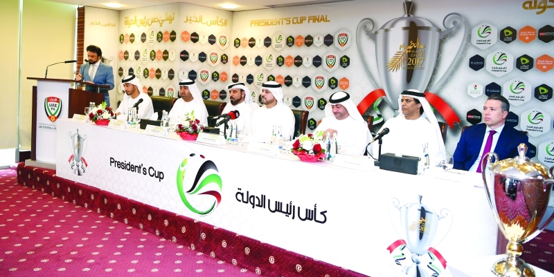 "■ من المؤتمر الصحافي لرعاة نهائي كأس رئيس الدولة | البيان"