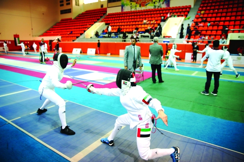 "■ جانب من منافسات اليوم الأول | البيان"