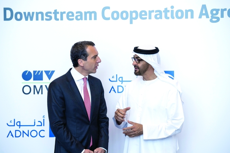 "محمد بن زايد في حديث مع كريستيان كيرن"