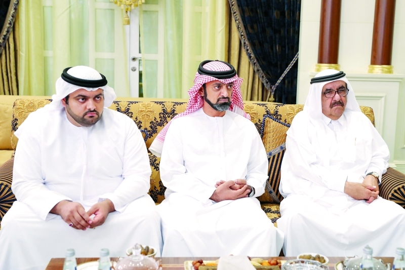 "حمدان بن راشد وعمار النعيمي ومحمد الشرقي"