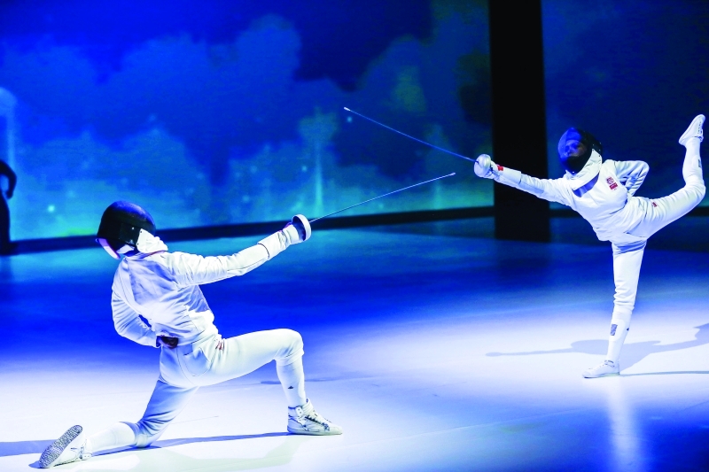 "■  مشاركة مكثفة في منافسات المبارزة"