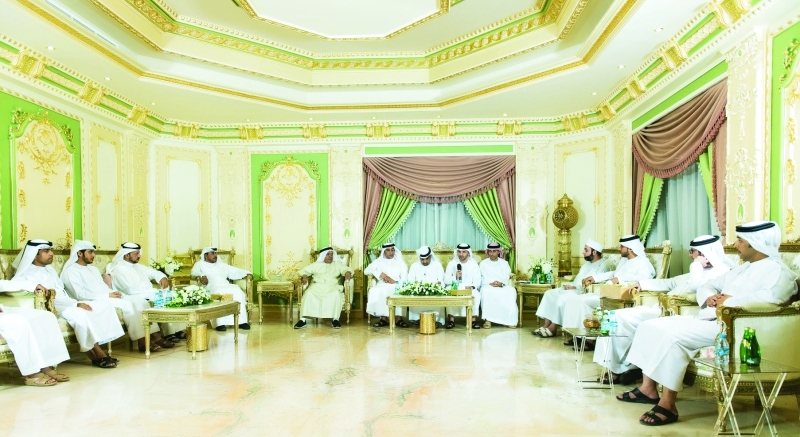 "جانب من مجلس وزارة الداخلية والذي استضافه عبد الله بو شهاب في عجمان"