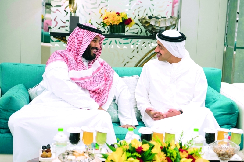 "■ عبدالله بن زايد ومحمد بن سلمان"