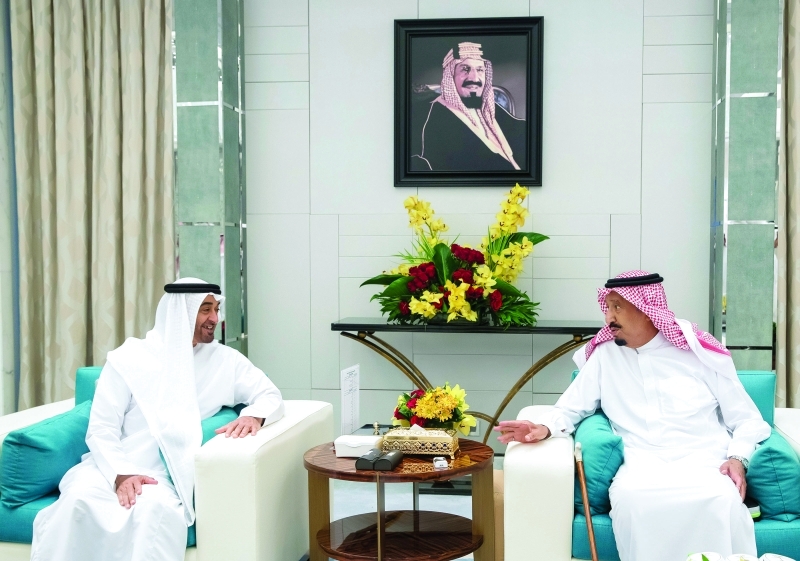 "محمد بن زايد والملك سلمان"