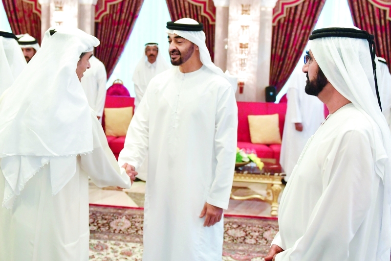 "محمد بن زايد ومحمد بن راشد"