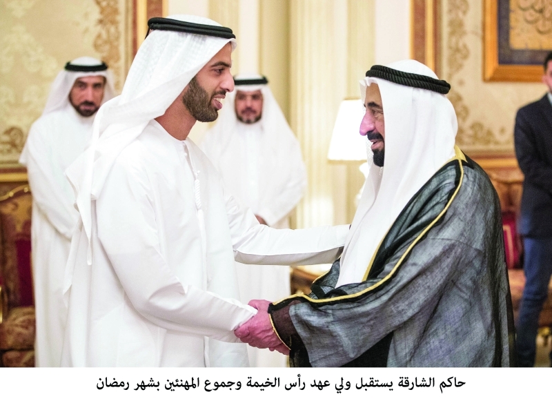 "سلطان القاسمي مستقباً محمد بن سعود | وام"