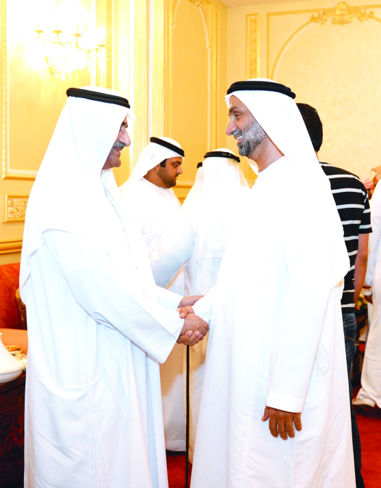 "Ⅶ حمد الشرقي مستقبلاً أحمد الجروان بحضور محمد بن حمد | وام"