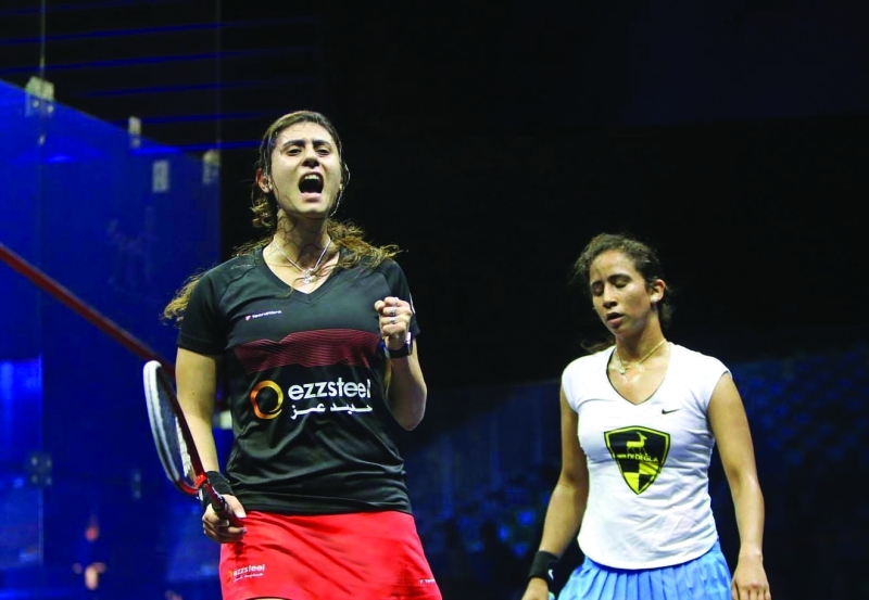 "■ نور بطلة العالم في الاسكواش"