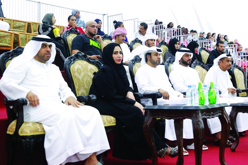 "■ الحضور خلال متابعة المباراة الختامية | البيان"