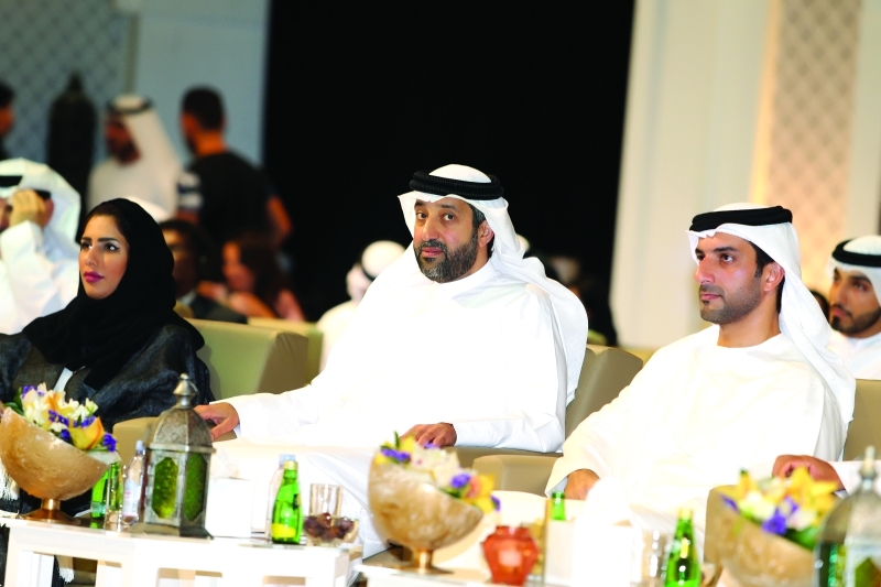"■ صقر بن محمد وسلطان بن أحمد وندى عسكر وجانب من حضور المجلس الرمضاني | البيان"