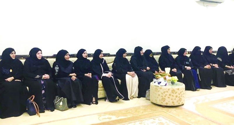 "■ جانب من مجلس الداخلية النسائي والذي استضافته حليمة المطروشي في الفجيرة"