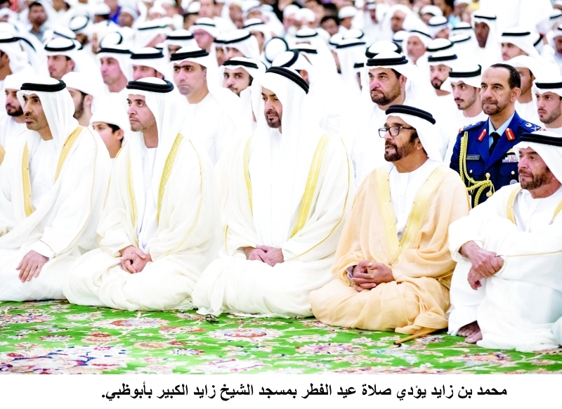 "■ محمد بن زايد وسيف وسرور بن محمد وهزاع وسعيد بن زايد"