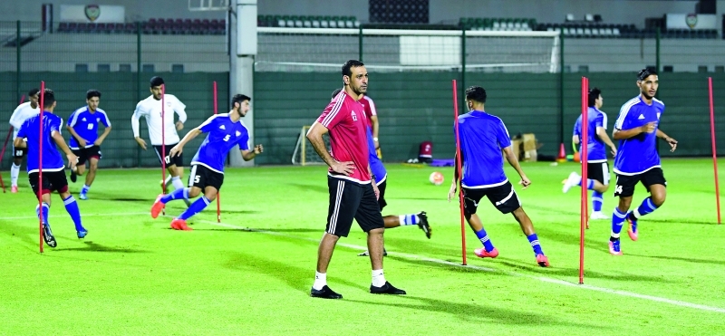 "■ لقطة من تدريبات منتخب الشباب"