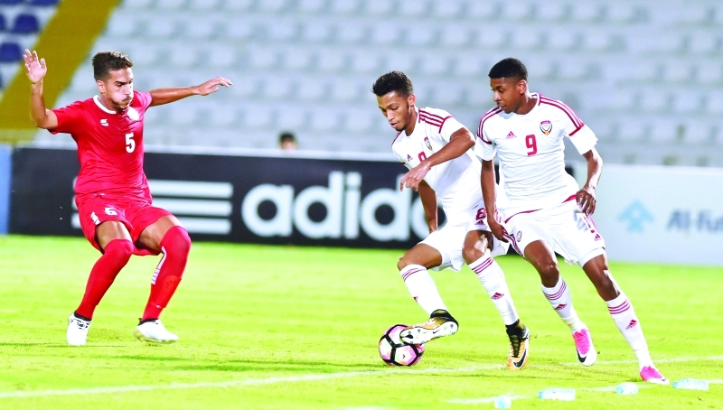 "■ منتخبنا الأولمبي يتفوق على لبنان في تصفيات كأس آسيا | تصوير عمران محمد"